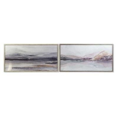 Canvas DKD Home Decor Kristal polyestyreen Canvas 124 x 4,5 x 64 cm