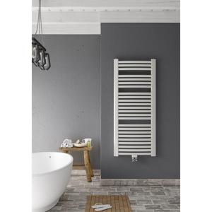 Instamat Badkamerradiator serie Milano Gebogen 122 x 60.5 cm incl. bevestigingsset wit