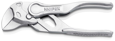 Knipex Sleuteltang XS | 100 mm Lengte | Tang en Schroefsleutel in Eén | Ruwe Oppervlakken | Rood - 86 04 100 BK