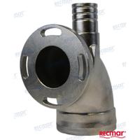 MAR119173-13501INOX - Uitlaatbocht van roestvrij staal Yanmar