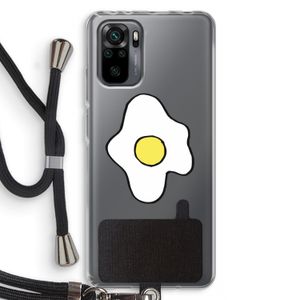 Spiegelei: Xiaomi Redmi Note 10 Pro Transparant Hoesje met koord