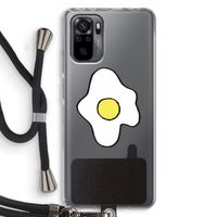 Spiegelei: Xiaomi Redmi Note 10 Pro Transparant Hoesje met koord