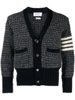 Thom Browne cardigan chiné à 4 bandes signature - Bleu - thumbnail