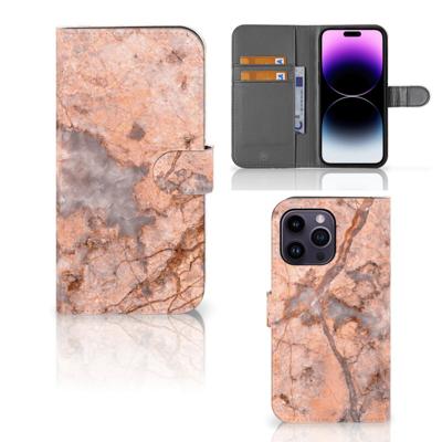 iPhone 15 Pro Max | Bookcase | Marmer Oranje
