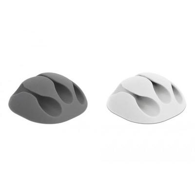 Delock 18297 Kabelclips Thermoplast Wit, Grijs (b x h) 35 mm x 16 mm 1 set(s)