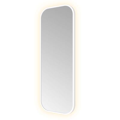 Spiegel Hotbath &MORE 80x30 cm LED-Verlichting Rechthoek Afgerond Mat Wit