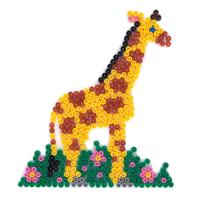 Hama strijkkralenbordje - giraffe