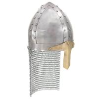 VidaXL Kruisvaardershelm replica larp staal zilverkleurig