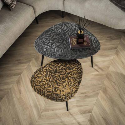 LifestyleFurn Organische Salontafel 'Renée' Driehoekig, Set van 2 stuks