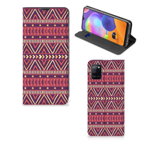 Samsung Galaxy A31 Hoesje met Magneet Aztec Paars