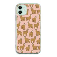 Alpacas: iPhone 11 Transparant Hoesje