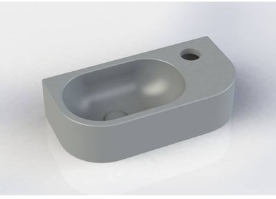 Beaux Nantes fontein afgerond rechts 40x20x10cm beton grijs