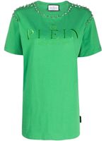 Philipp Plein t-shirt à ornements en cristal - Vert - thumbnail