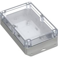 TRU COMPONENTS 6U07211406639 TC-13865340 Industriële behuizing 243.5 x 141.5 x 60.1 Polycarbonaat Lichtgrijs, Transparant 1 stuk(s)