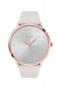 Horlogeband Hugo Boss HB-282-3-34-2998 / HB659302795 / 2998 Leder Grijs 20mm