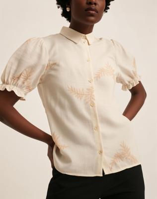 Geisha Blouse 53464-20 Blouse 10 Off-white/sand
