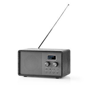 Nedis DAB+ Radio | Tafelmodel | DAB+ / FM | 1.3 " | 4.5 W | Wekker | Zwart | 1 stuks - RDDB5110BK - RDDB5110BK