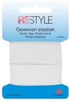 Restyle Geweven Elastiek 25 mm x 1 meter 009 Wit