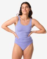 HEMA Dameshemd Naadloos Micro Blauw (blauw)