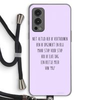 Zelfvertrouwen: OnePlus Nord 2 5G Transparant Hoesje met koord