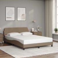 Bedframe "Dover" kunstleer cappuccinokleurig 140x200 cm