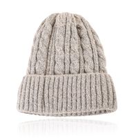 LGT JWLS Dames Beanie in Zandkleur met Kabelmotief - thumbnail