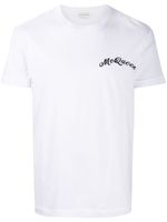 Alexander McQueen t-shirt à logo brodé - Blanc - thumbnail