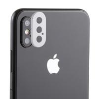 Achterzijde camera lens bescherming ring cover met tray Uitwerpgereedschap naald voor iPhone XS Max (zilver) Achterzijde camera lens bescherming ring cover met tray Uitwerpgereedschap naald voor iPhone XS Max (zilver)