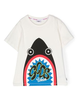 Gcds Kids t-shirt à logo imprimé - Blanc