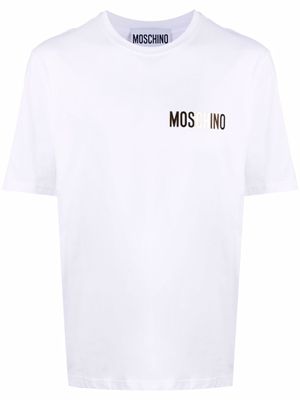 Moschino t-shirt à logo imprimé - Blanc
