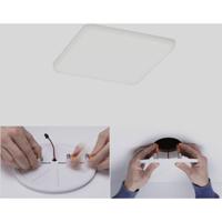 Paulmann 92397 EB Panel Veluna VariFit LED-inbouwlamp 8.50 W Satijn