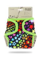 Petit Lulu Overbroekje Regenboog Sterren (Rainbow Stars) - OneSize (4-15 kilo) - Drukknoopjes