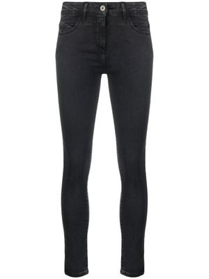 Patrizia Pepe jean skinny à taille basse - Noir
