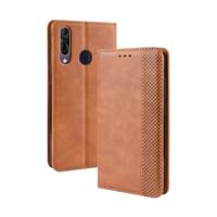 Magnetische Buckle retro Crazy Horse textuur horizontale Flip lederen case voor Wiko weergave 3 Pro met houder & kaartsleuven & fotolijstjes (bruin)