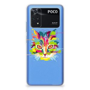 Xiaomi Poco M4 Pro 4G Telefoonhoesje met Naam Cat Color