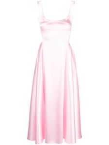 Atu Body Couture robe longue en satin à encolure carrée - Rose