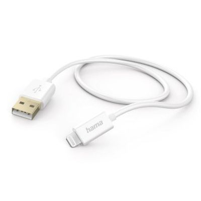 Hama Oplaad-/datakabel, Lightning, 1,5 m, wit