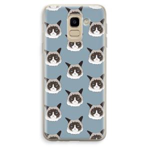 It's a Purrr Case: Samsung Galaxy J6 (2018) Transparant Hoesje