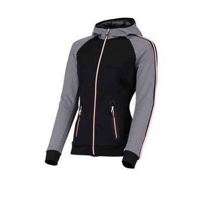 Sjeng Sports Plus Size sportvest Kailies plus zwart/grijs/roze Sjeng Sports Plus Size sportvest Kailies plus zwart/grijs/roze