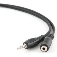 Gembird 1.5 m, 3.5mm/3.5mm, M/F audio kabel 1,5 m Zwart - thumbnail