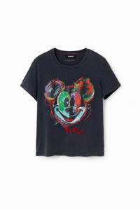 Arty T-shirt met Mickey Mouse - BLACK - S