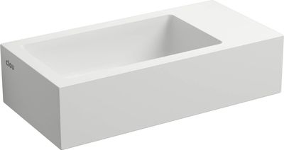 Clou Flush 3 fontein voorbewerkt kraangat 36x18cm wit