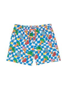 MC2 Saint Barth Kids short de bain Mushroom Friend - Bleu