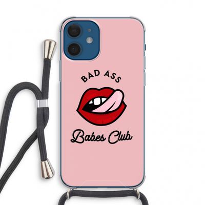 Badass Babes Club: iPhone 12 mini Transparant Hoesje met koord