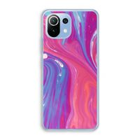Paarse stroom: Xiaomi Mi 11 Lite Transparant Hoesje