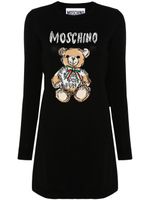 Moschino robe courte à motif Teddy Bear - Noir