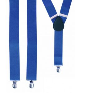 Bretels blauw 120 cm   -