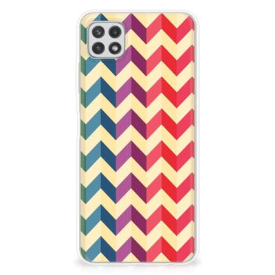 Samsung Galaxy A22 5G | TPU bumper | Zigzag Multi Color