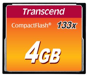 Transcend TS4GCF133 flashgeheugen 4 GB CompactFlash MLC