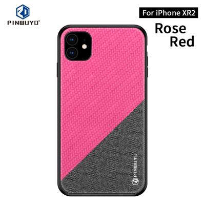 PINWUYO Honors-serie schokbestendige PC + TPU beschermende case voor iPhone XIR 2019 (rood)